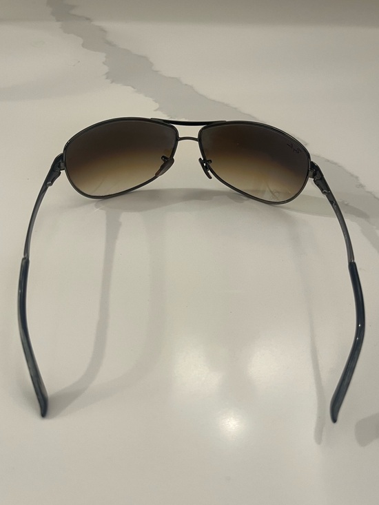 Ray-Ban Brown Gradient Lens Aviator Sunglasses